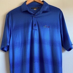 Greg Norman Collection Blue Play Dry Polo Size Medium
